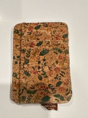 Floral Cork Card Holder - Natural Cork